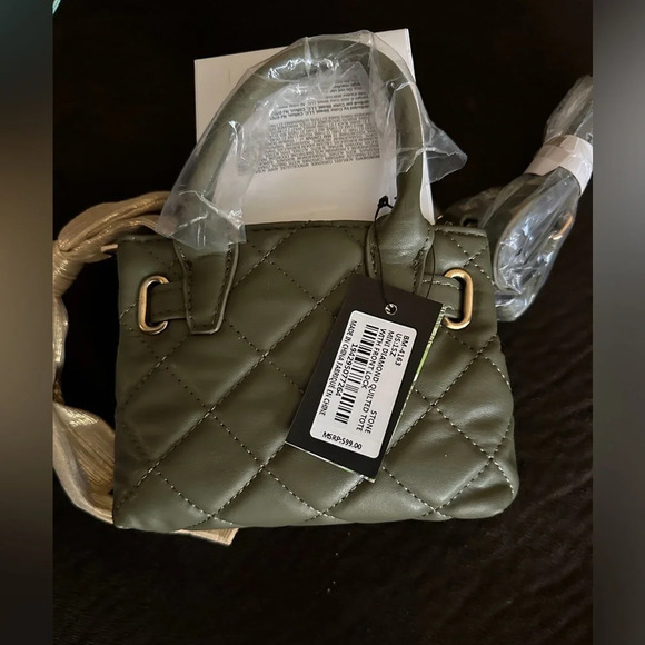 NWT BADGLEY MISCHKA Mini Diamond Quilted Tote - Picture 5 of 5